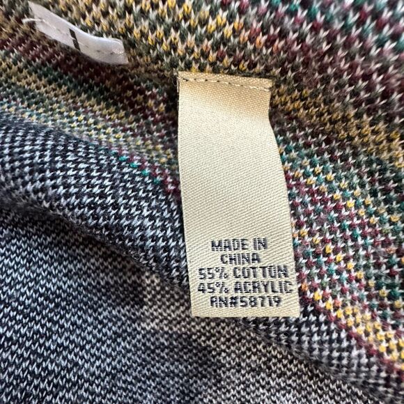 Ruff Hewn Woman Multicolor Asymmetrical Hem Southwestern Open Cardigan Size XL - Picture 6 of 9